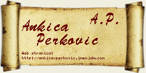 Ankica Perković vizit kartica
